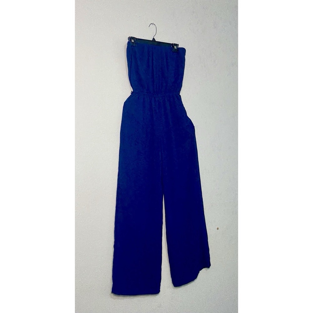 Iris Los Angeles Women Royal Blue Strapless Jumpsuit